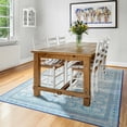 thumbnail image 5 of Balacho Elegant Vintage Boho Distressed Faux Wool Area Rug, 6' x 9', Blue, 5 of 8