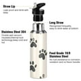 thumbnail image 3 of Yayeee 33oz Insulated Water Bottle Double Wall Stainless Steel with Flip Straw Lid, Cute Cat Paw, 3 of 7
