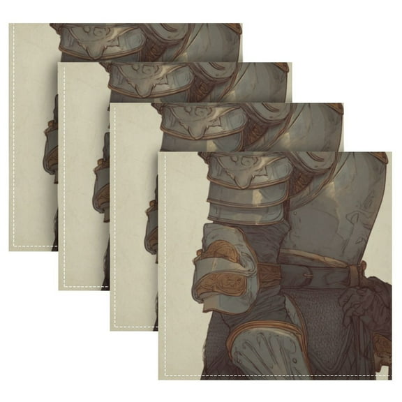 Cloth Napkins Set of4 100% Satin Peachskin Velvet 20x20inx4 Napkins Cloth napkins are washable Soft and Absorbent Warrior Lover