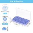 thumbnail image 2 of Uxcell Flat Round Clay Spacer Bead Bracelet Making Kit 4000Pcs Haze Blue 6mm, 2 of 5