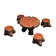 thumbnail image 3 of Juego de Mesa Y Sillas en Miniatura, Taburete con Tocón de de Hadas, 5 Piezas, Accesorios de Arte para Jardín, Manualidades, Adornos de Muebles, 3 of 8