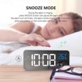 thumbnail image 5 of Adaptive LED Clock, 13 Customizable Alarms, Dual Snooze & Alarm System, Voice Controlled Light, Temperature Display, USB Charging, Battery, 5 of 5