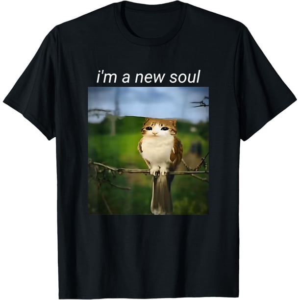 Meme divertido meowl Meme, gato búho Meme Camiseta
