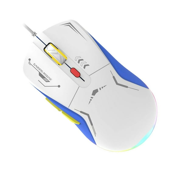 LED Corded Gaming Mouse Adjustable 3200DPI Programmable Buttons Gaming Mouse