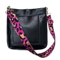 thumbnail image 6 of Wrapables Wide Adjustable Crossbody Handbag Strap, Women's Replacement Bag Strap for Purses, Pink Leopard Print, 6 of 7