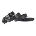 thumbnail image 2 of Cinturón de cuero de vaquero occidental de estilo indio para hombre, hebil de cinturón de 3,8 cm de ancho Negro Baoblaze Cinturones de vaquero occidentales, 2 of 8