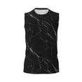 thumbnail image 6 of Picia Black Marble Texture Abstract mens Cotton Tank Undershirts , Moisture-wicking Ribbed Tanks, Lightweight Cotton Tank Undershirts-3X-Large, 6 of 8
