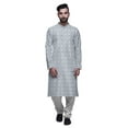 thumbnail image 1 of Atasi Ensemble Kurta-Pyjama Long en Coton pour Hommes, Kurta-Pyjama Décontracté de Designer, Vêtements, 1 of 5