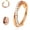 Rose Gold, Duo Hoop, 16G/18G, variant on G23 Titanium Nose Rings Hoops - AB/Rainbow/Clear CZ Nose Piercings 16/18/20G Septum Rings Cartilage Helix Rook Tragus Lobe Daith Earrings Body Jewelry for Women Men 6/7/8/9/10/11/12mm