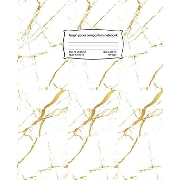 Graph paper composition notebook Quad Ruled 5 x 5 Graph paper