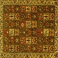 thumbnail image 1 of Ahgly Company Indoor Square Persian Yellow Traditional Area Rugs, 3' Square, 1 of 4