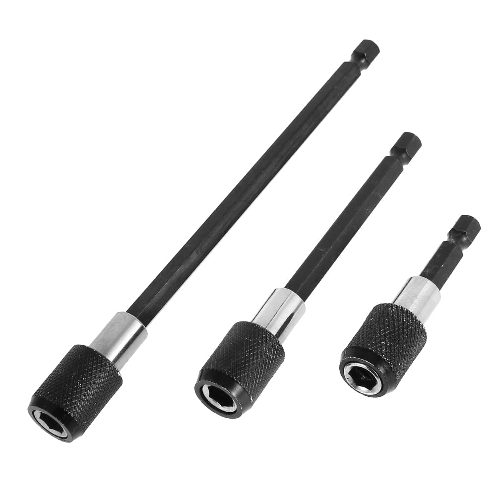 3pcs/set 1/4" 60/100/150mm Hex Quick Magnetic Screwdriver Extension Bit Holder 3pcs/set 1/4" 60/100/150mm Hex Quick Magnetic Screwdriver Extension Bit Holder