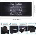 thumbnail image 3 of Extended Gaming Mouse Pad (35.4x15.7 in), Large Non-Slip Rubber Base Mousepad with Stitched Edges, Waterproof Keyboard Mouse Mat Desk Pad for Work, Game, Office, Home - Stay Positive, 3 of 6