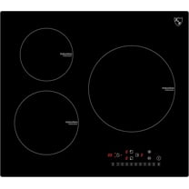 K&H 3 Burner 24 Inch Built-in Induction Electric Stove Top Ceramic Cooktop Touch Control 240V 6000W IN24-6803TB
