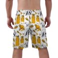 thumbnail image 3 of NICKSUN Men's Swim Trunks, Cute Print Quick Dry Summer Board Beach Shorts with Mesh Lining and Pockets, 3 of 6