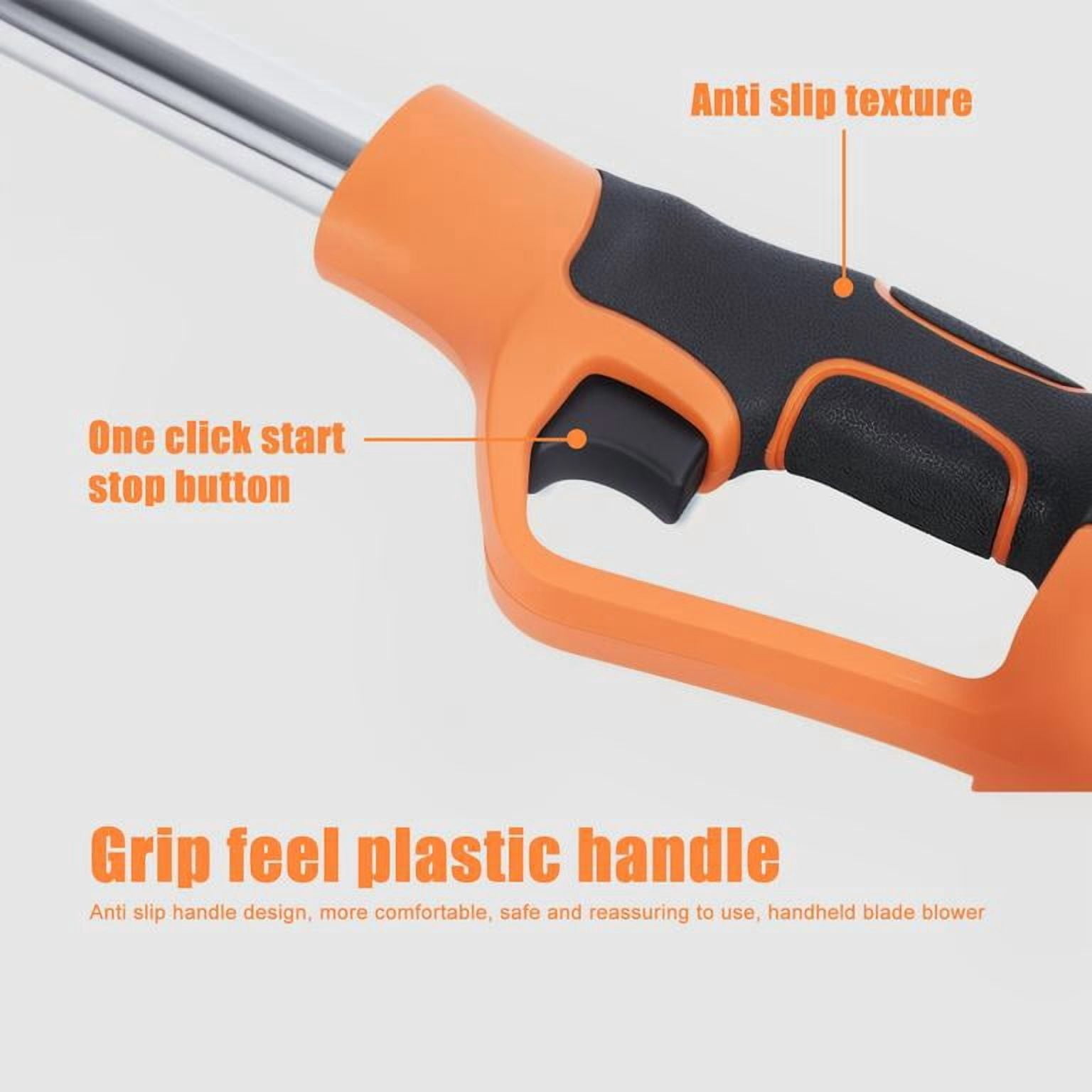 21V Cordless Leaf Blower, 520CFM 150MPH, Lightweight Handheld with Metal Extension Rod, for Lawn Garden Snow Dust