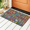 thumbnail image 1 of Colorful Fractal Mandala Rugs Doormat, Non-Slip Machine Washable Carpets Floor Door Mat , 36" x 24", 1 of 7