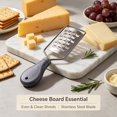 thumbnail image 5 of Stainless Steel Handheld Cheese Grater, Comfort Non‑Slip Grip Food Shredder, Multifunctional Kitchen Gadget for Shredding Firm Cheese and Fresh Vegetables 1Pcs, 5 of 8