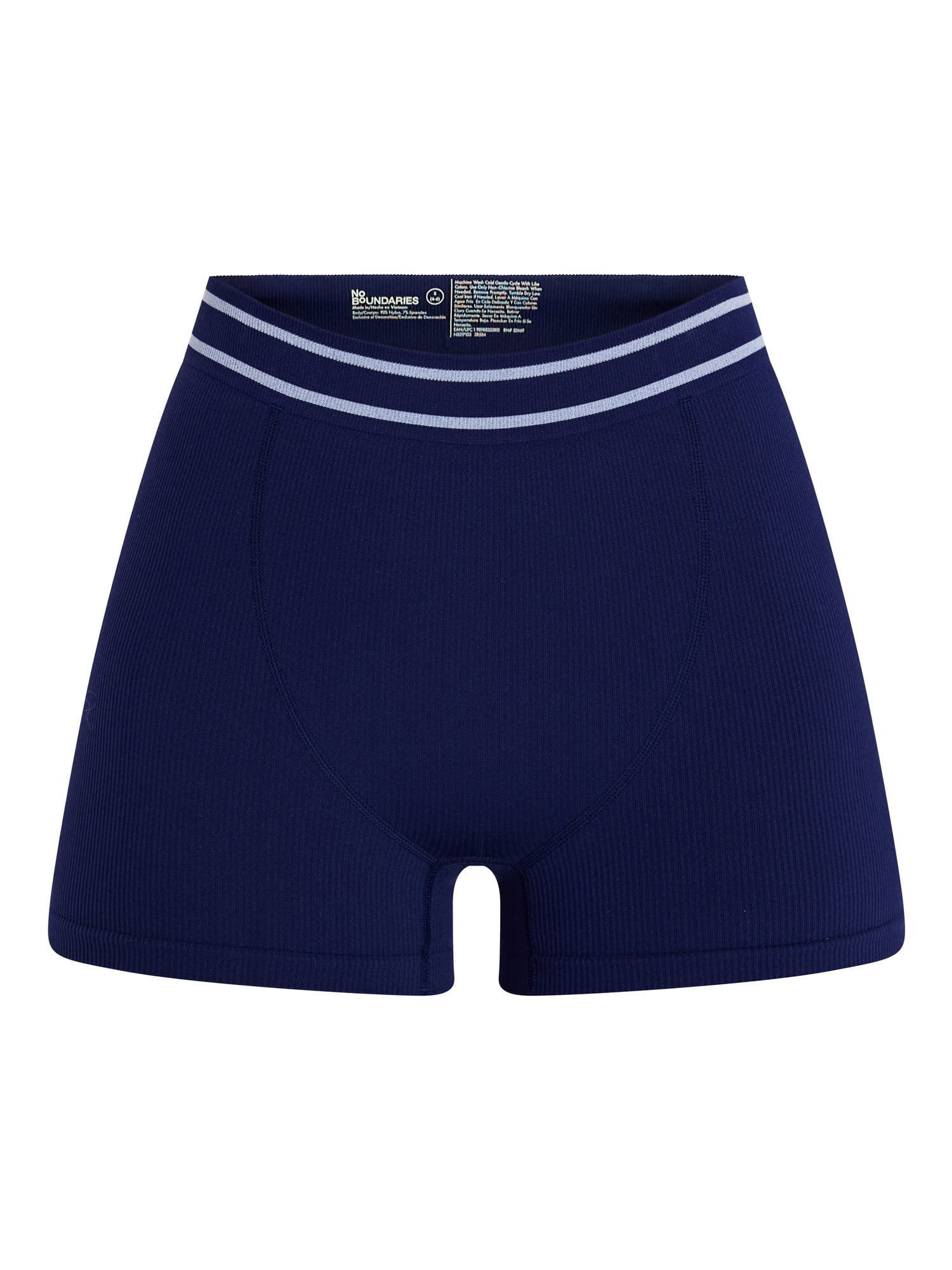 No Boundaries Seamless High Waist Boyshort Panties, 3-Pack, Women's XS-XXXL