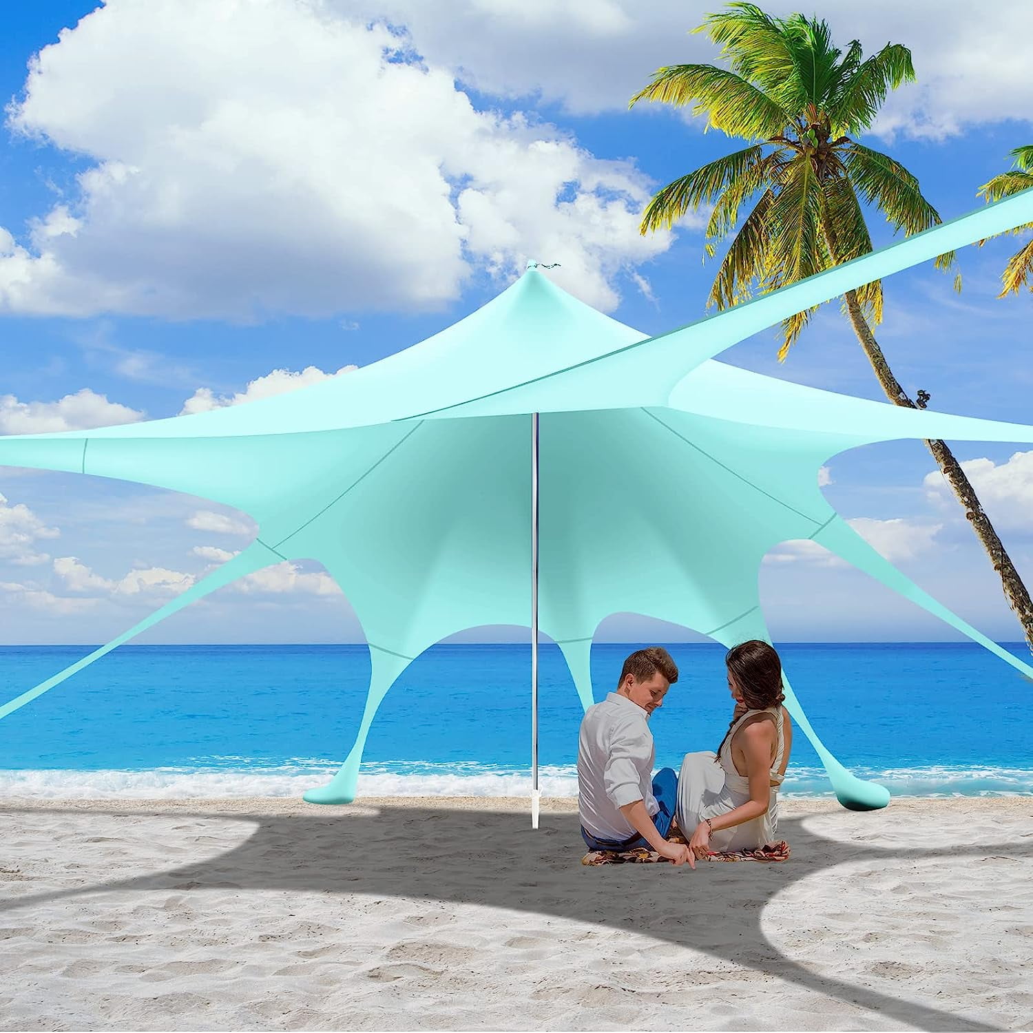 Coleman Beach Canopy Sun Shelter, Green - Walmart.com