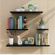 thumbnail image 1 of Repisas Flotantes - Set de 4 Estantes Minimalistas Paredes 20cm, 30cm, 40cm y 50cm,(15cm Ancho), para Decoración de Decorar tu Cocina, Baño, Sala, Cuarto (Negro), 1 of 8