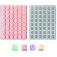 thumbnail image 1 of Moldes de silicona para chocolate con letras, 26 moldes de gelatina de letras, utensilios para hornear reutilizables para hornear dulces de chocolate, congelador, horno, microondas, apto para, 1 of 8