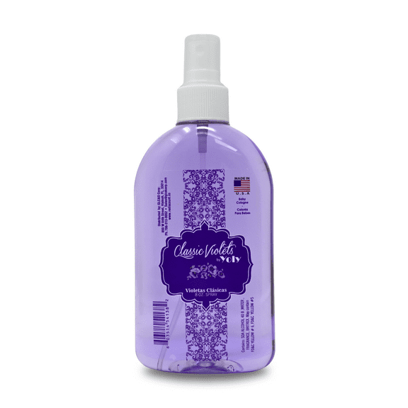 Yoly Classic Violets Spray Cologne – 8 fl oz, Soft Floral Scent