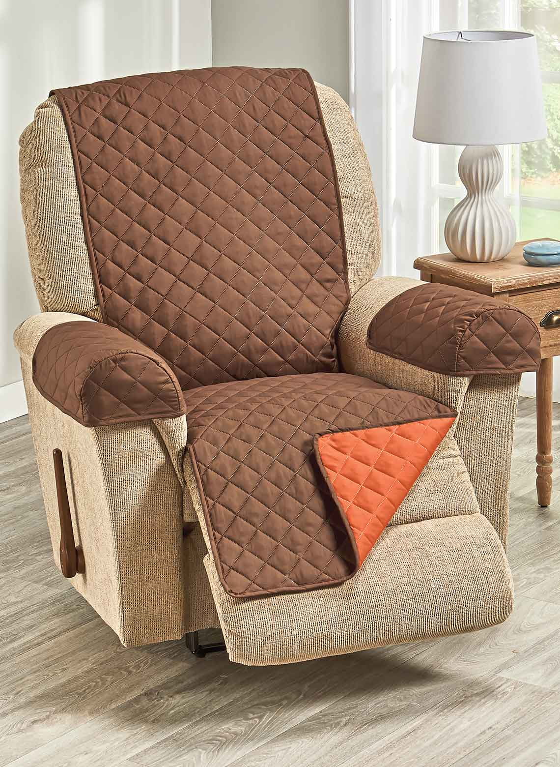 3Piece Reversible Furniture Covers with Arm Cuffs