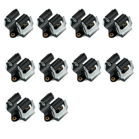 

WMNGJA Durable 10Pcs Wall Mounted Mop Broom Holder with Screws Clips Rack for Handle Hanging Tools in Kitchen Bathroom or Garden.