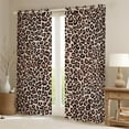 thumbnail image 2 of Manfei Brown Cheetah Print Blackout Curtains Set of 2 (52x84 Each) for Female, Modern Fashion Style Window Curtains, Cow Stripes Curtains and Drapes, Curtains and Drapes Room Decor, 2 of 6