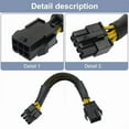 thumbnail image 3 of 8Pin CPU Power Cable Adapter 8Pin to 6Pin Connector Power Extension Cable, 3 of 9