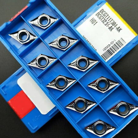 

for Aluminum DCGT11T308-AK H01 DCGT32.52 Carbide inserts Cutter blade DCMT11T3