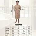 thumbnail image 6 of GOLD TEXTILES Men's Terry Cloth Bathrobe – Nougat, Medium, Lightweight, 100% Cotton with Adjustable Belt & Collar – Pack of 1, 6 of 6
