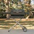 Masterbuilt Small Outdoor Tailgate Portable Charcoal Grill, Smoker with Cart & Analog Temp