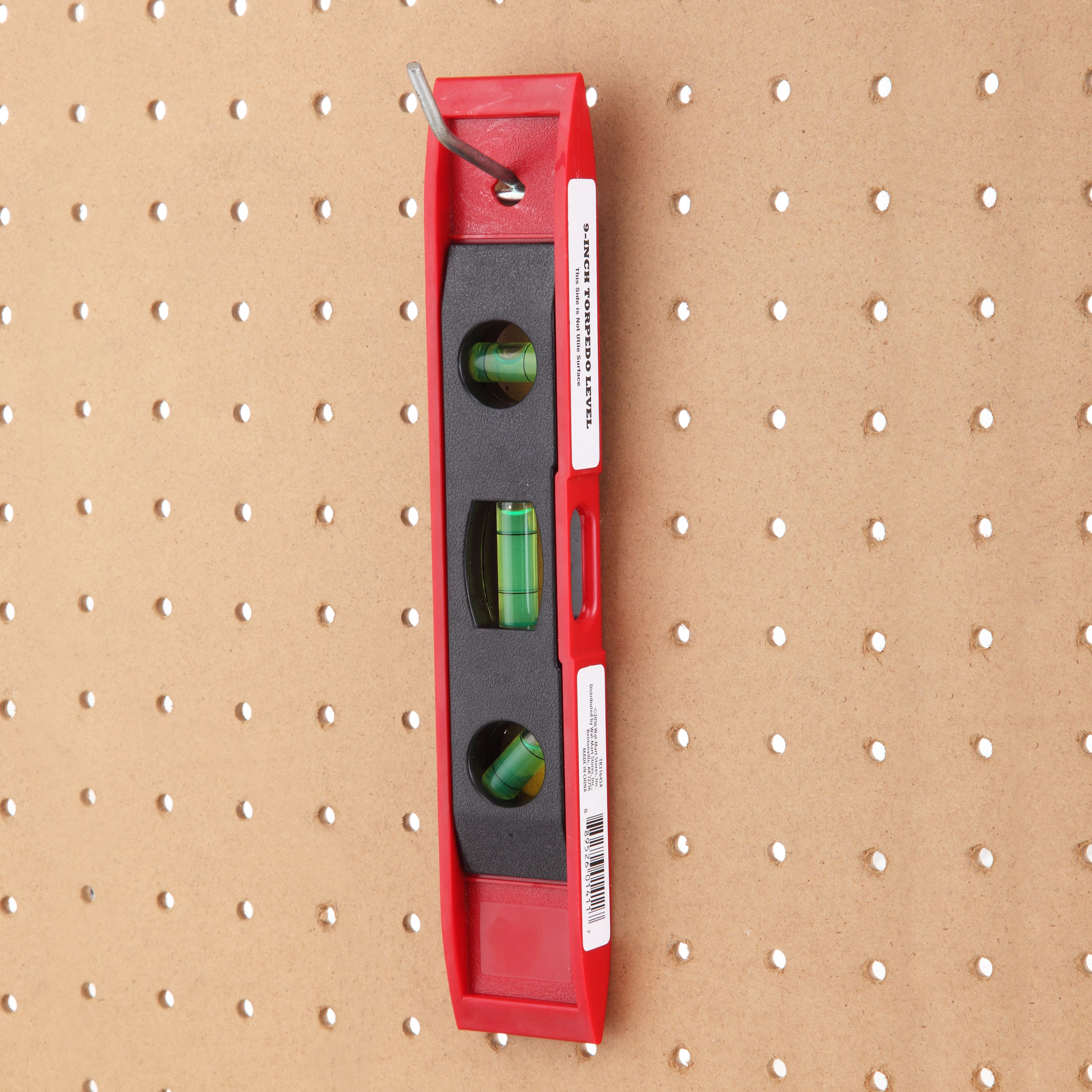 Hyper Tough TR31645A, 9 Inch Torpedo Level / Red and Black