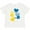 AA-White, variant on Inktastic Down Syndrome Awareness with Handprints and Hearts Blue and Yellow Boys or Girls Toddler T-Shirt