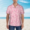 thumbnail image 2 of Fotbe happy baby axolotls Camisa Hawaiana para Hombre Unisex – Camisa Casual de Verano con Botones de Manga Corta de Algodón y Lino,Medium, 2 of 7
