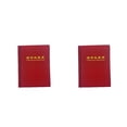 thumbnail image 1 of Matsuzay Hogar 60 bolsillos monedas conmemorativas Mini colección Protector libro fichas portátiles sellos álbum carpeta dinero titular Rojo 2piezas, 1 of 6