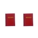 thumbnail image 1 of Naiovety 60 bolsillos colección de monedas conmemorativas almacenamiento Protector libro fichas sellos titular álbum organizador dinero Rojo 2Conjunto, 1 of 6