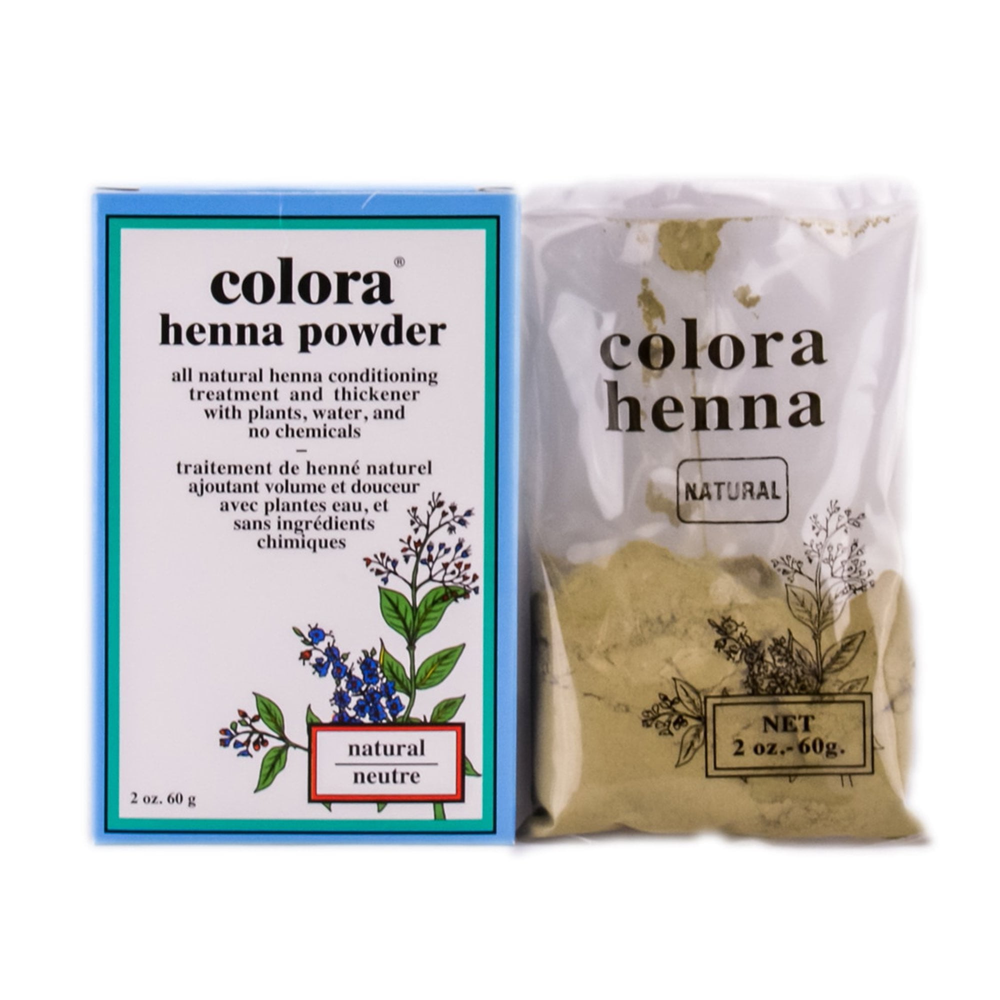 Colora Henna Powder Hair Color [ NATURAL ] 2 Oz. * BEAUTY TALK LA