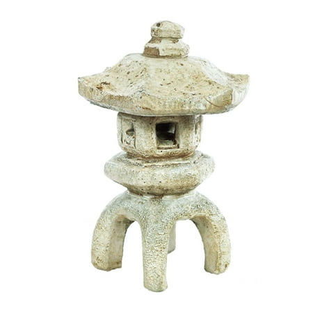 Solid Rock Stoneworks Japanese Lantern Concrete 17" Tall 2pc Buff Color
