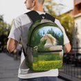 thumbnail image 6 of Honeii Horse Rearing Up In The Field Print School Backpack,Casual Lightweight Travel Rucksack Daypack,Backpacks for College High, 6 of 6