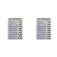 thumbnail image 1 of 2X RV Checklist Memo Plastic Board, Detachable and Reusable Memo Checklist for Check Items and Form, 1 of 8