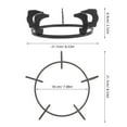 thumbnail image 2 of UEETEK Anti-Skid Pot Rack Black Cast Iron Kitchen Accessory for Home Use, 2 of 6