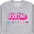 thumbnail image 3 of Barbie the Movie - Barbie Transportaion Vehicles -  Men's Crew Neck Fleece Pullover, 3 of 5