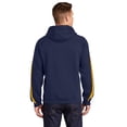 thumbnail image 2 of Sport-Tek Sleeve Stripe Pullover Hooded Sweatshirt-S (True Navy/ Gold), 2 of 6