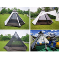 thumbnail image 2 of Latourreg Outdoor Large Double Layers White Waterproof Pyramid Camping Tipi Tent for 3-4 Person, 2 of 7