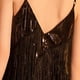 thumbnail image 5 of Vestido Suspendido Vestido de tirantes de espagueti para mujer Vestido de flecos para fiesta de graduación con borlas de lentejuelas (Negro M) Kuymtek para Mujer Negro T L, 5 of 7