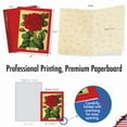 thumbnail image 2 of The Best Card Company 10 Assorted Thank You Notes Bulk Set 4x5.12 w/ Envelopes, 10x1 Designs, for Men, Women, Retro Roses M1739TY, 2 of 6