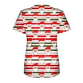 thumbnail image 5 of Luxalzxs Christmas Scrub Tops for Women Cute Santa Snowflakes Pattern Nursing Working Uniform V-Neck Tee Shirts Work Scrubs with Pockets, 5 of 5